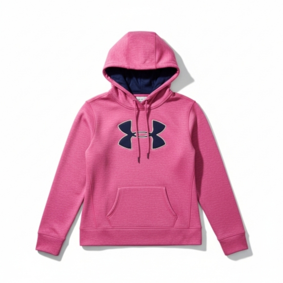 MEDIUM Under Armour Women's Vibrant Pink HOODIE GIFT READY - Picture 2 of 6